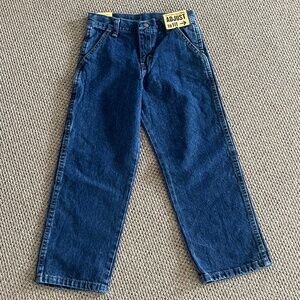 NWT Boys Wrangler Utility Wide Leg Jeans Sz 7 Regular
